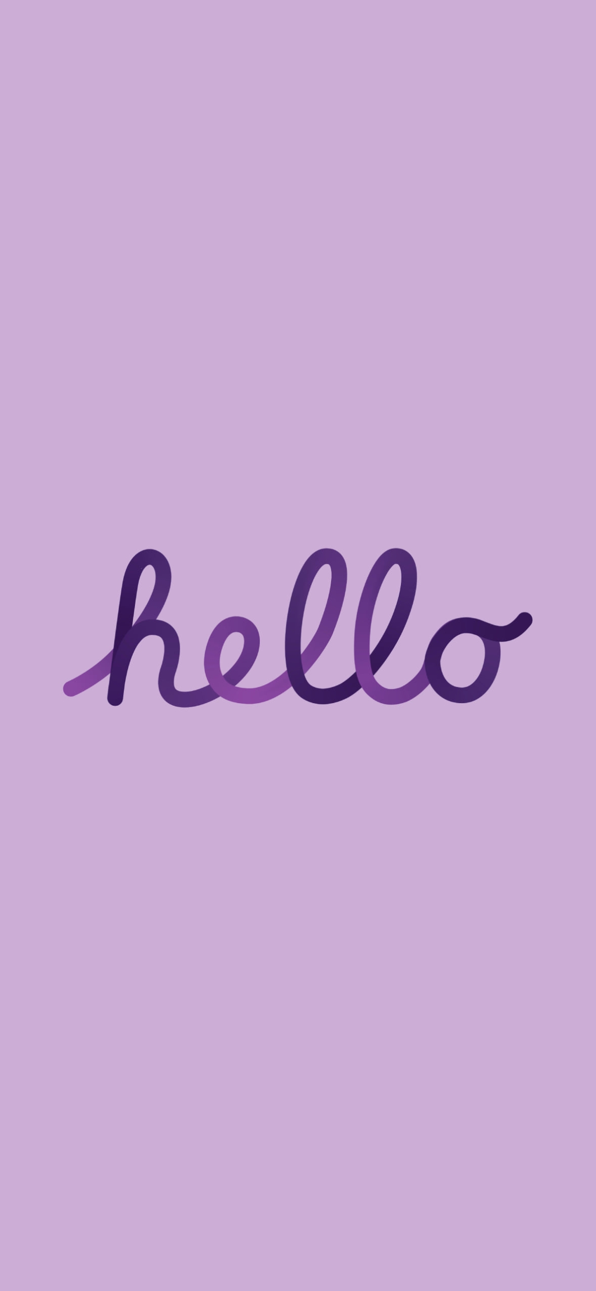 hello / Apple / 紫の1170 x 2532 / スマホ壁紙