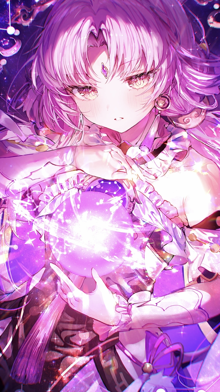 両手で魔法を詠唱するかっこいい符玄 / 崩壊:スターレイルの750 x 1334 / スマホ壁紙