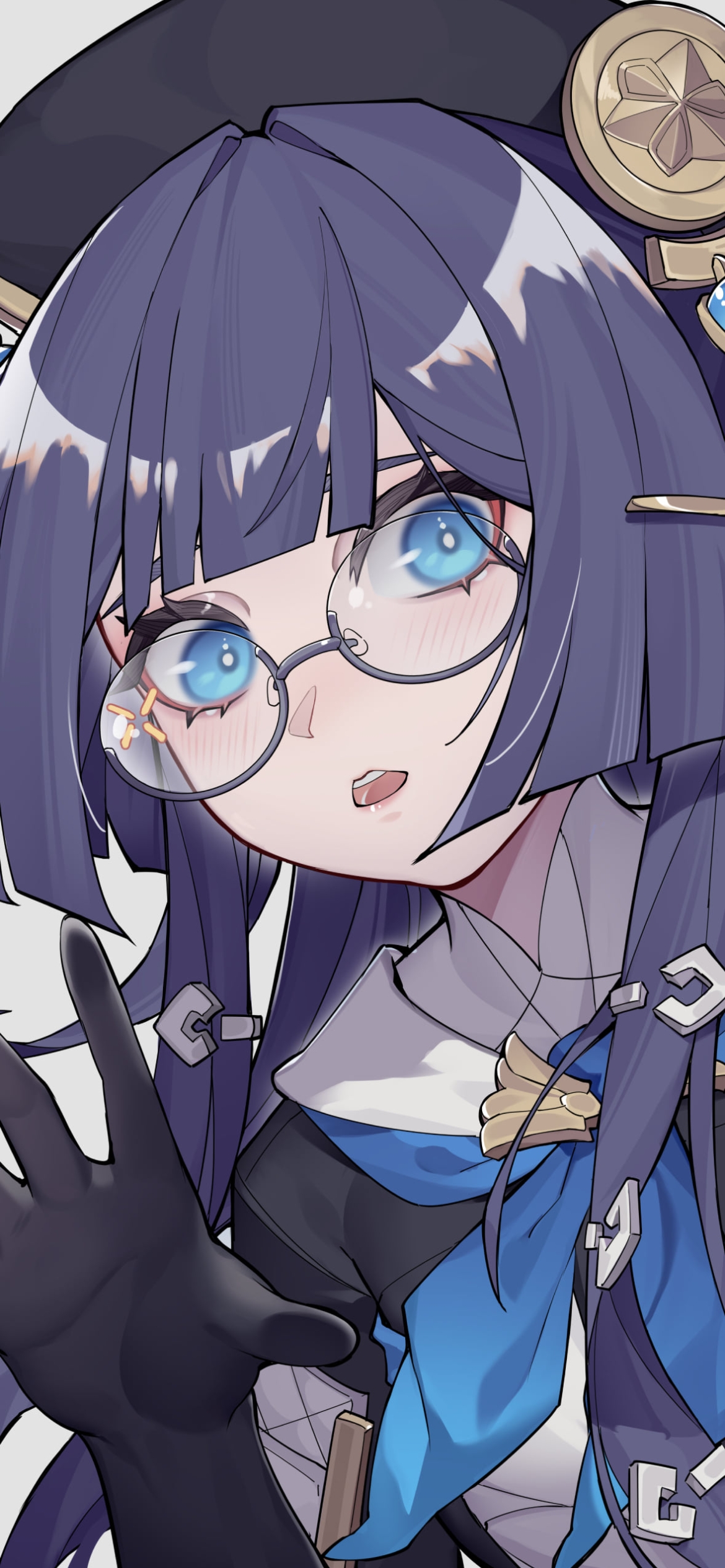 手を振る眼鏡をかけたペラ / 崩壊:スターレイルの1170 x 2532 / スマホ壁紙