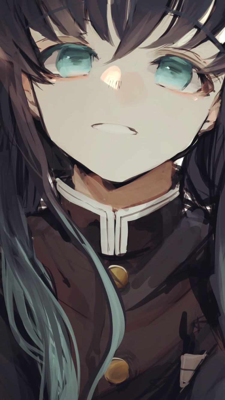 時透無一郎 (ときとうむいちろう) / ラフスケッチ / 鬼滅の刃の750 x 1334 / スマホ壁紙