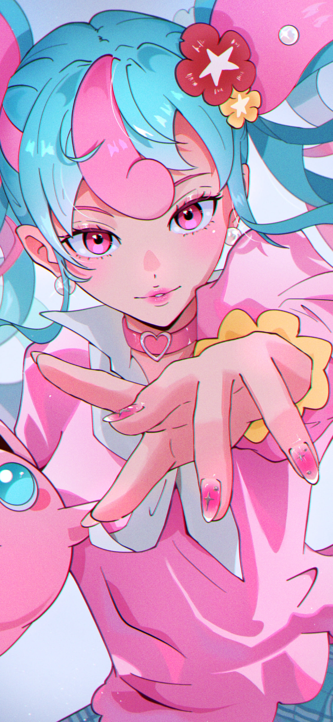 初音ミク / プリン / フェアリーミク / ボカロ / ボーカロイドの1170 x 2532 / スマホ壁紙