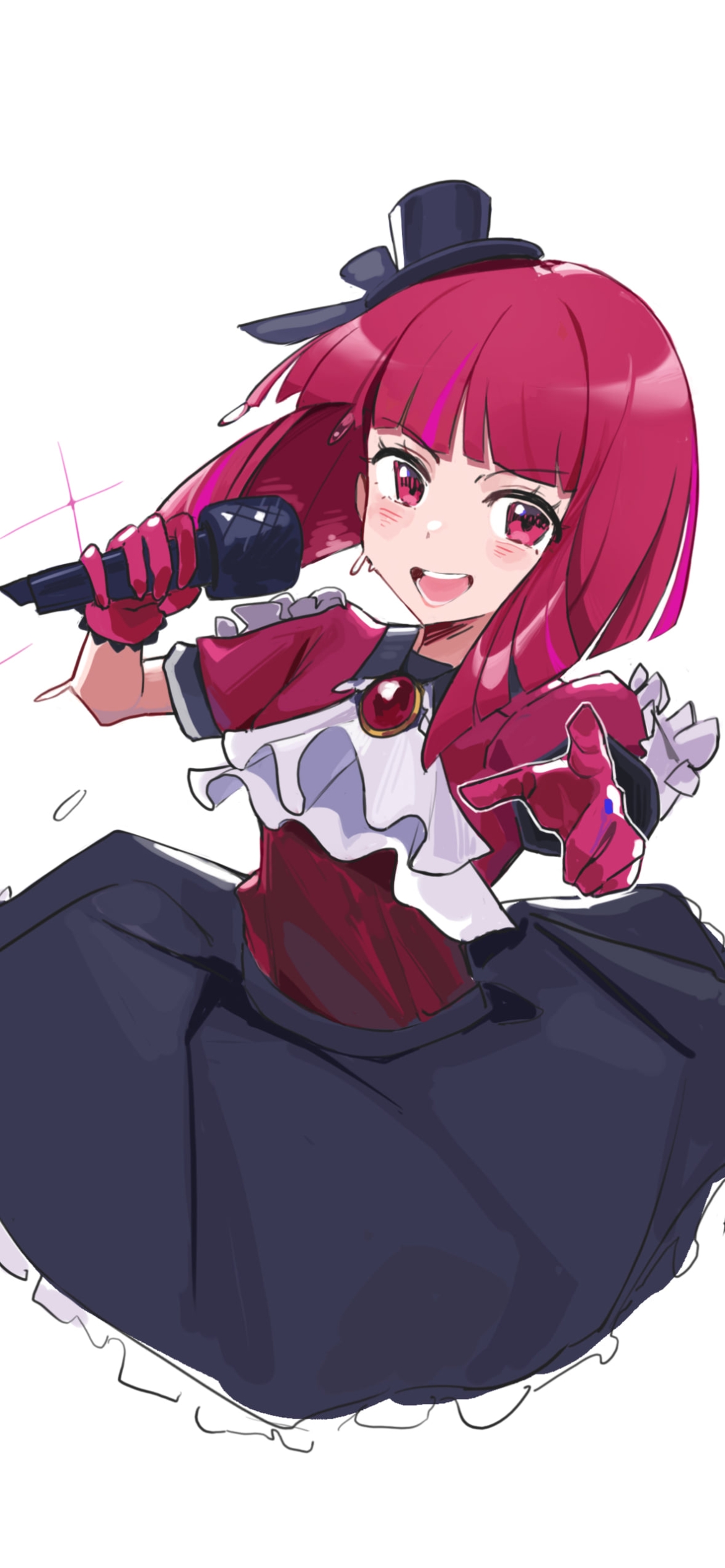 ステージ上で唄う有馬かな / 赤いブローチ / 推しの子の1170 x 2532 / スマホ壁紙