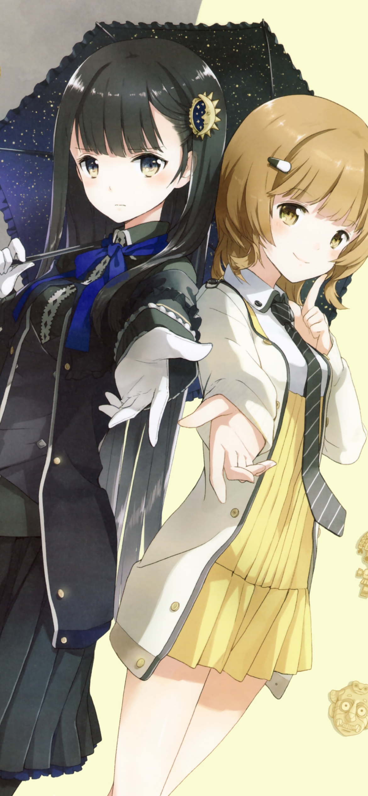 昼も夜も、両手に悪女の1170 x 2532 / スマホ壁紙