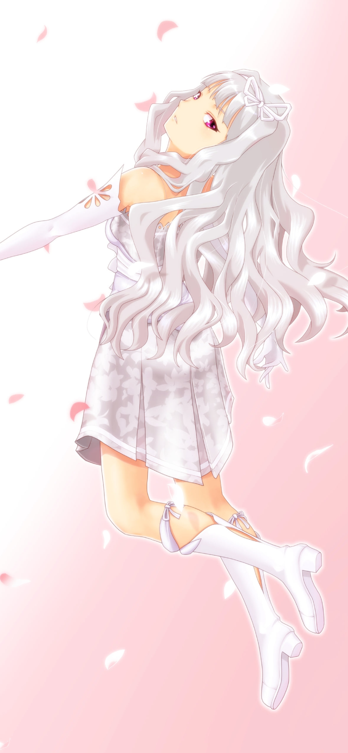 浮遊する四条貴音 / アイドルマスターの1170 x 2532 / スマホ壁紙