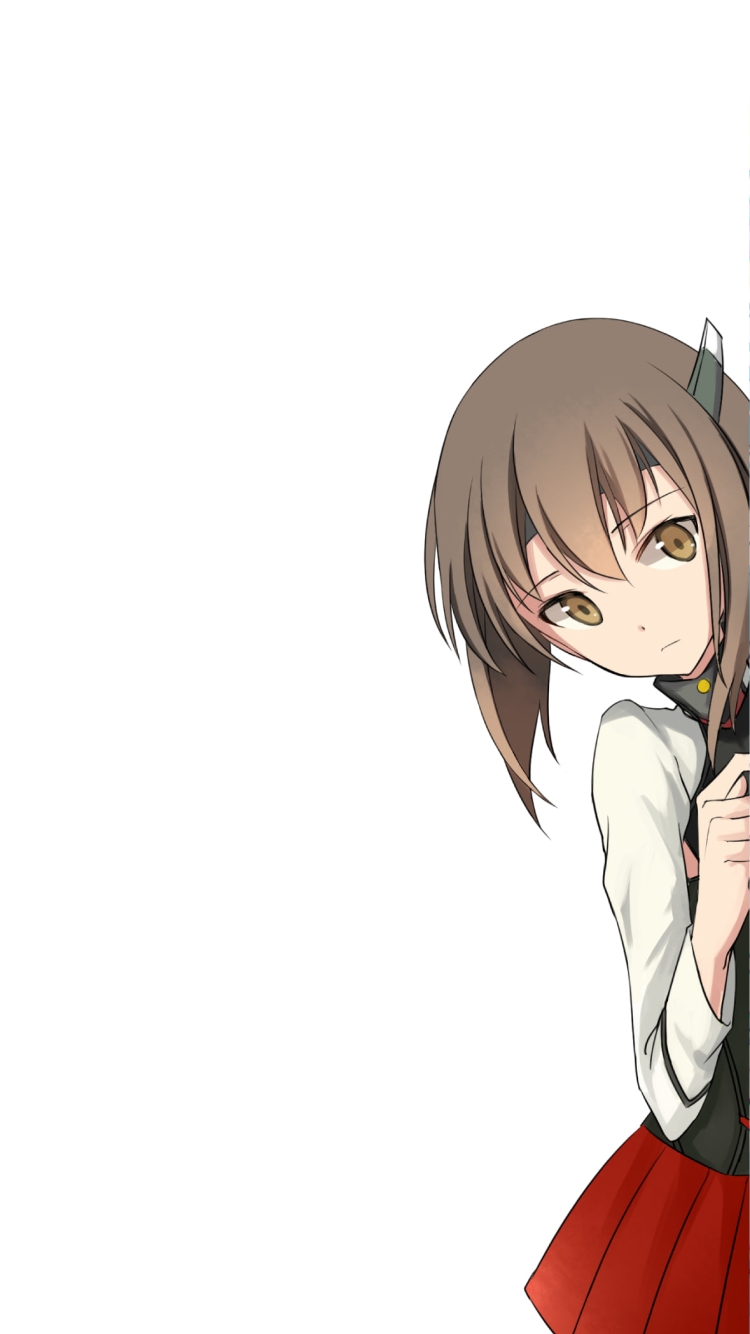端から顔を出す大鳳 / 艦隊これくしょんの750 x 1334 / スマホ壁紙
