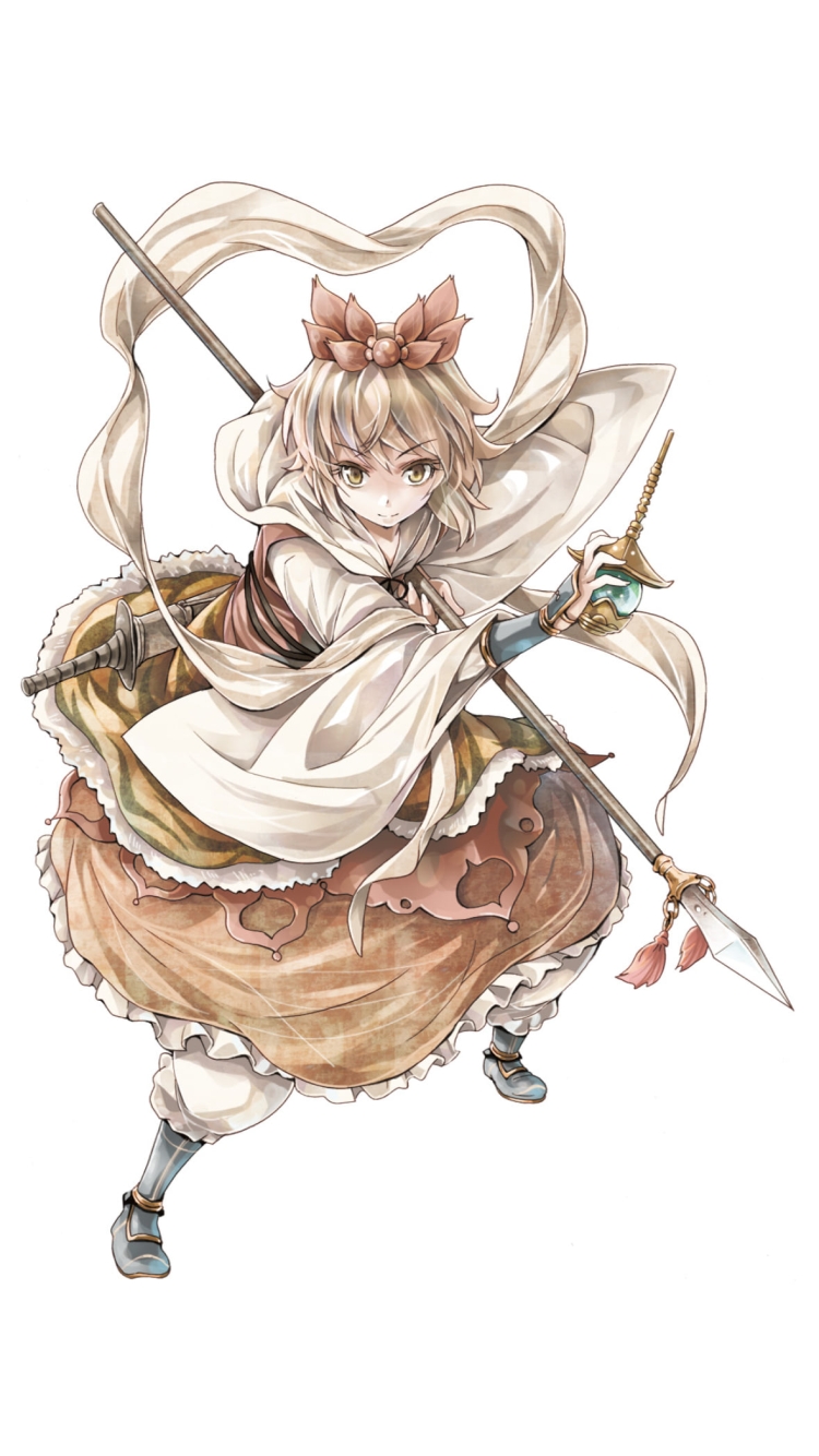 武器をかまえる寅丸星 / 東方の750 x 1334 / スマホ壁紙