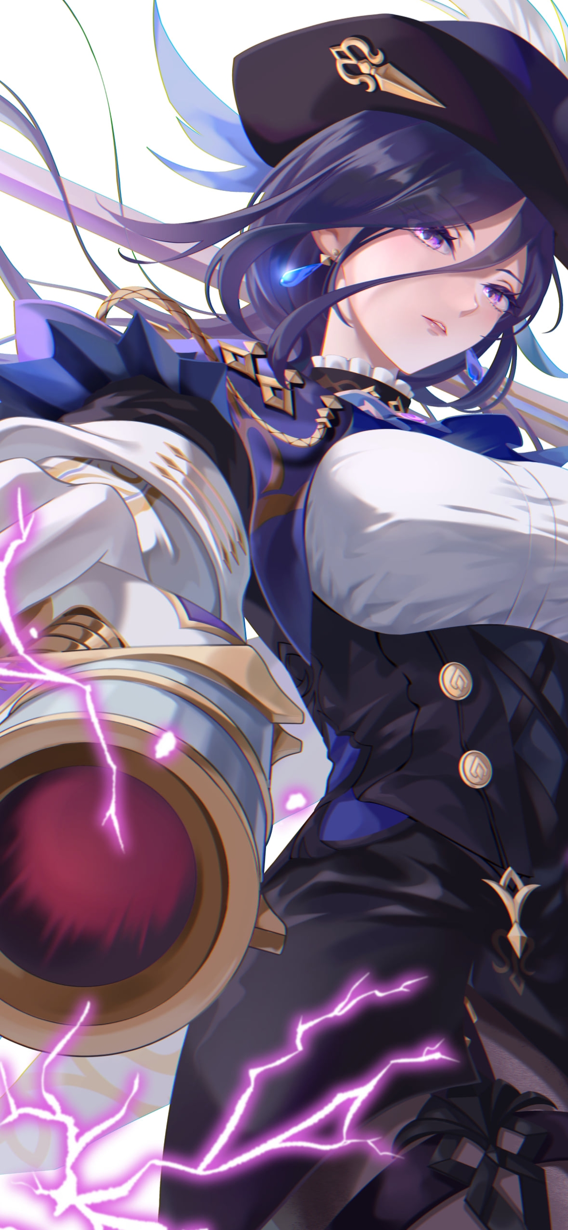 銃を構えるクロリンデ / 原神の1170 x 2532 / スマホ壁紙