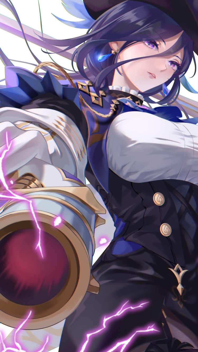 銃を構えるクロリンデ / 原神の750 x 1334 / スマホ壁紙