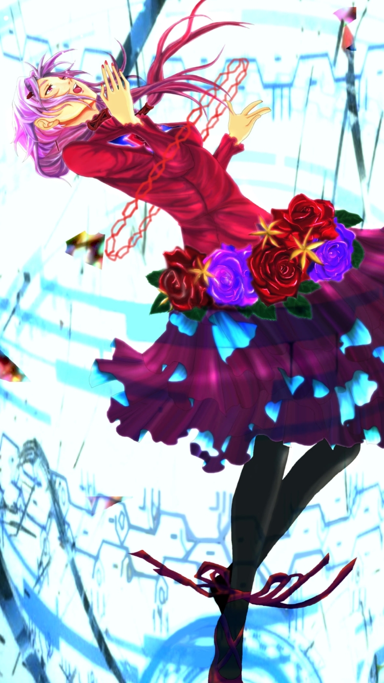 赤いドレスを着た楪いのり / ギルティクラウンの750 x 1334 / スマホ壁紙