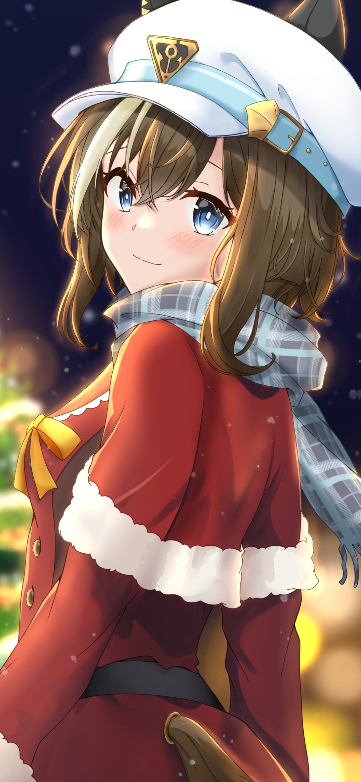 サンタコスをしたシュヴァルグラン / ウマ娘プリティーダービーの1170 x 2532 / スマホ壁紙