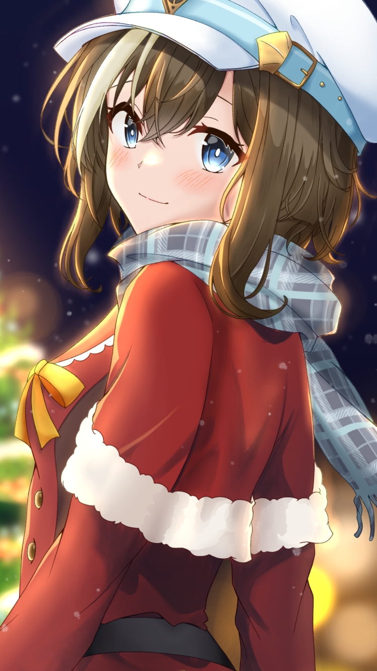 サンタコスをしたシュヴァルグラン / ウマ娘プリティーダービーの750 x 1334 / スマホ壁紙