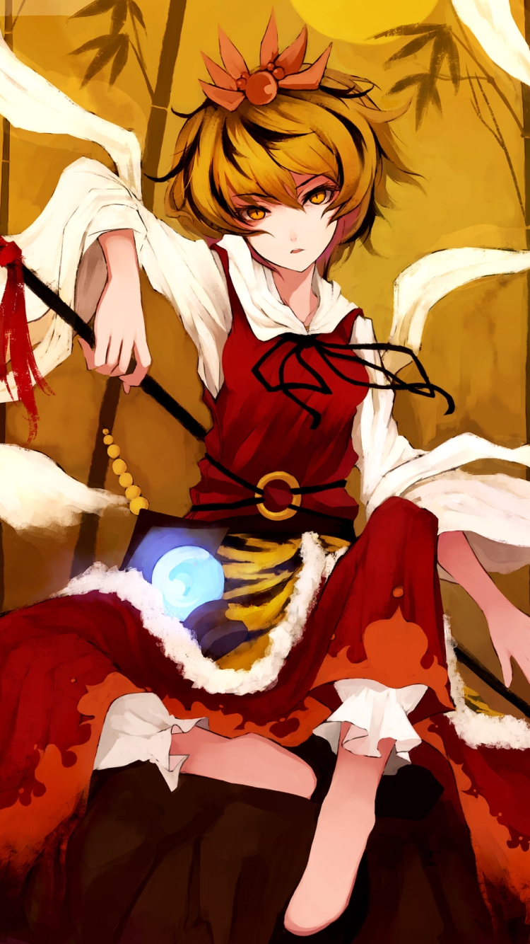 槍を持つ寅丸星 / 東方星蓮船の750 x 1334 / スマホ壁紙