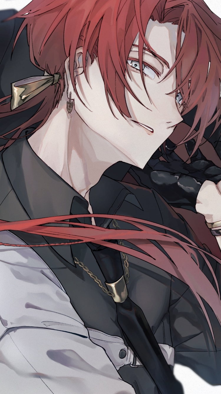 顔に手をあてる後家兼光 / 刀剣乱舞の750 x 1334 / スマホ壁紙