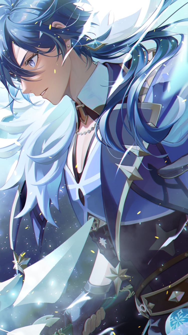 攻撃するガイア・アルベリヒ / かっこいい / 原神の750 x 1334 / スマホ壁紙