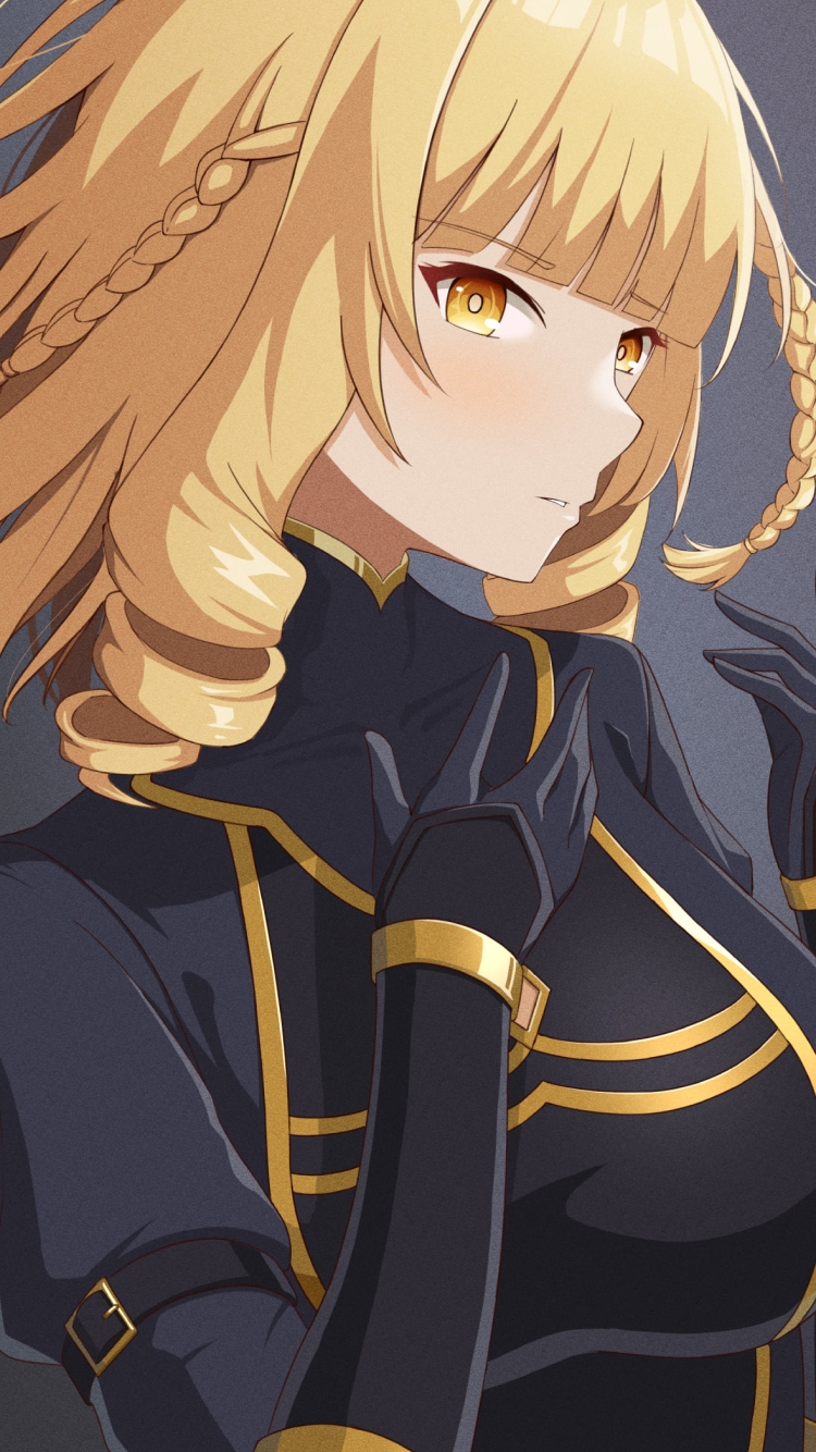 黒と金のスーツを着たローズ・オリアナ / 陰の実力者になりたくて!の750 x 1334 / スマホ壁紙