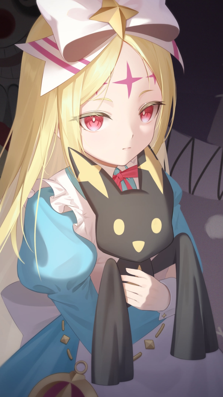 こちらを見つめるネロアリス / 杜乃こりす / ヴェナリータ / 魔法少女にあこがれての750 x 1334 / スマホ壁紙