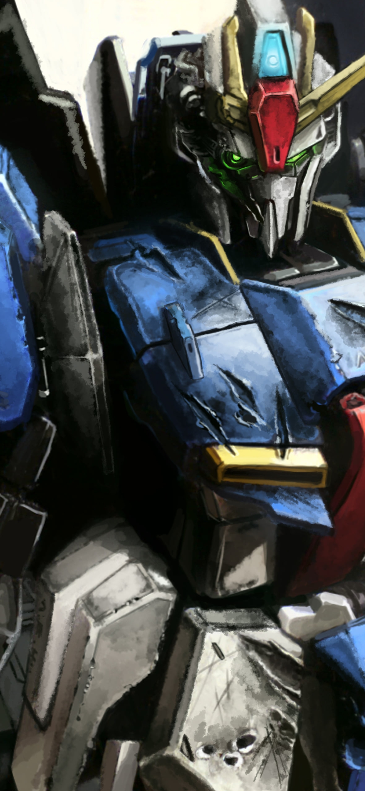 ボロボロの機動戦士Ｚガンダムの1170 x 2532 / スマホ壁紙