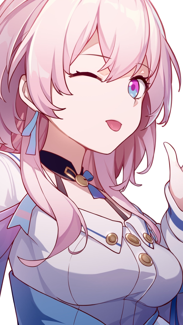 舌を出す三月七 / 崩壊:スターレイルの750 x 1334 / スマホ壁紙
