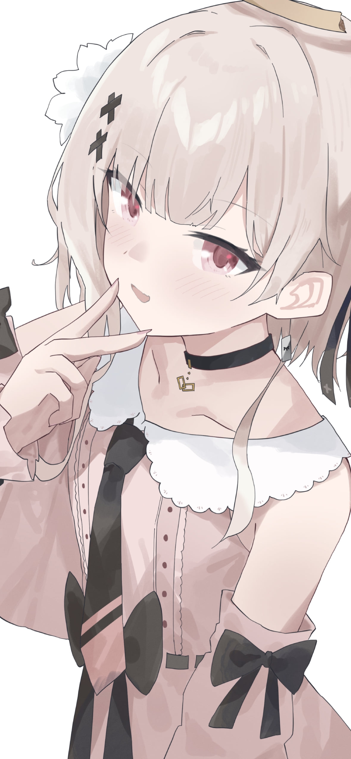 アゴピする戸鎖くくり (とくさりくくり) / バーチャルYouTuber / Vtuberの1170 x 2532 / スマホ壁紙
