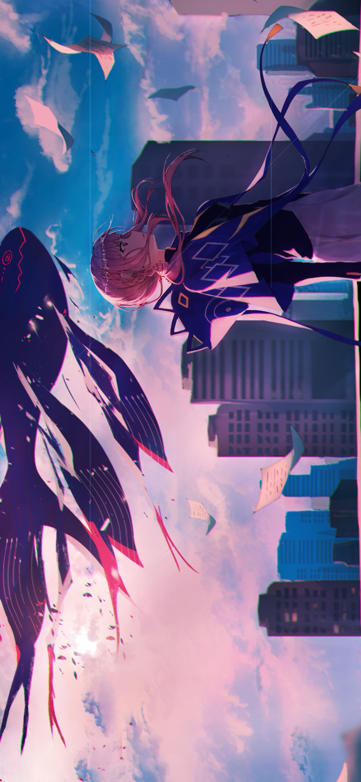 都会と花譜 / バーチャルYouTuberの1170 x 2532 / スマホ壁紙
