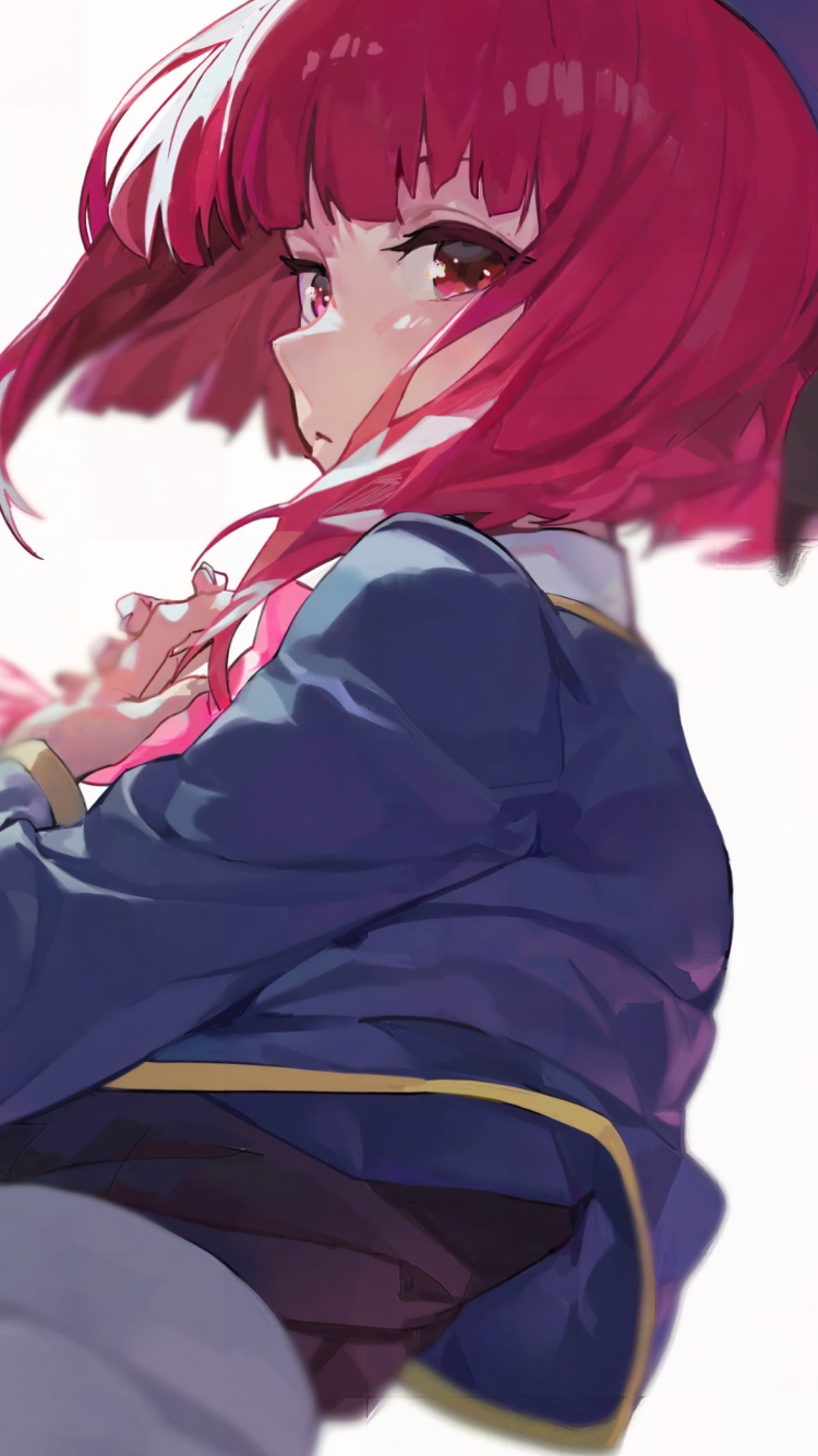 振り返る帽子を被った有馬かな / 推しの子の750 x 1334 / スマホ壁紙