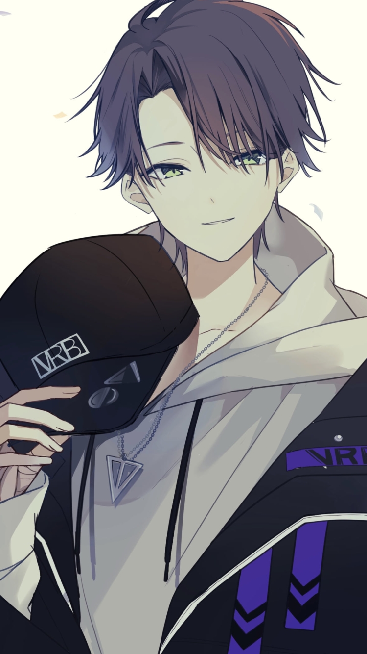 黒いキャップを持つ剣持刀也 / にじさんじ / バーチャルYouTuber / Vtuberの750 x 1334 / スマホ壁紙