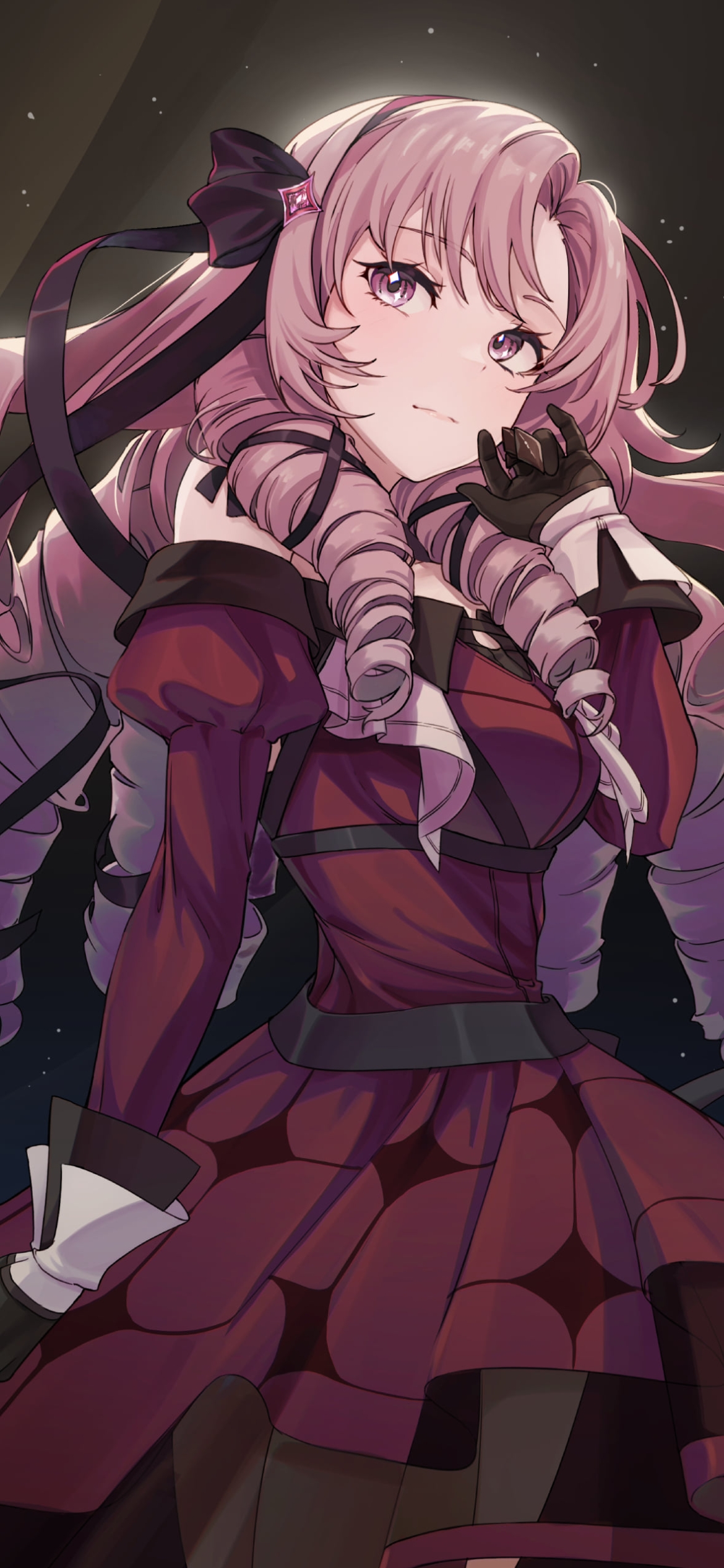 遠くを見つめる壱百満天原サロメ / にじさんじ / バーチャルYouTuber / Vtuberの1170 x 2532 / スマホ壁紙