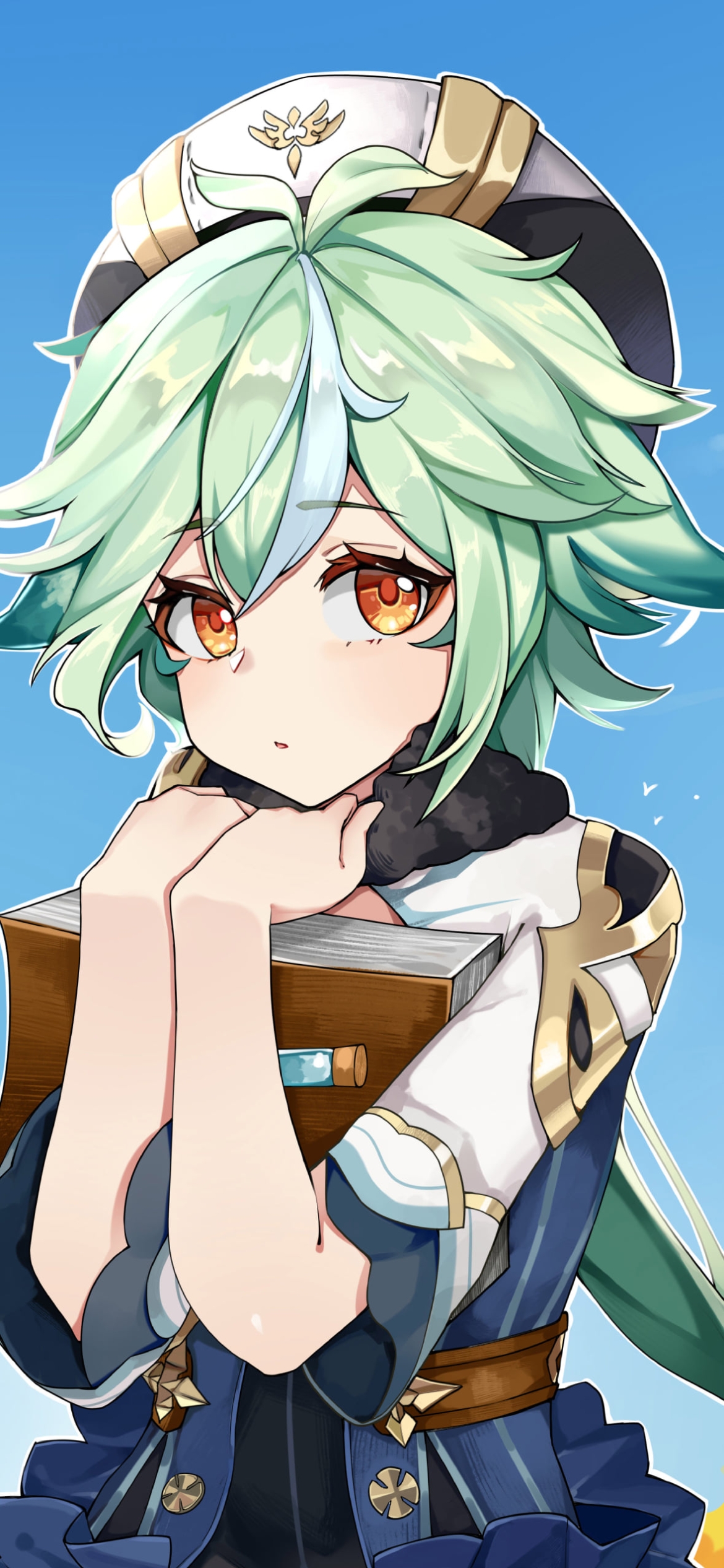 茶色い辞典を抱えるスクロース / 原神の1170 x 2532 / スマホ壁紙