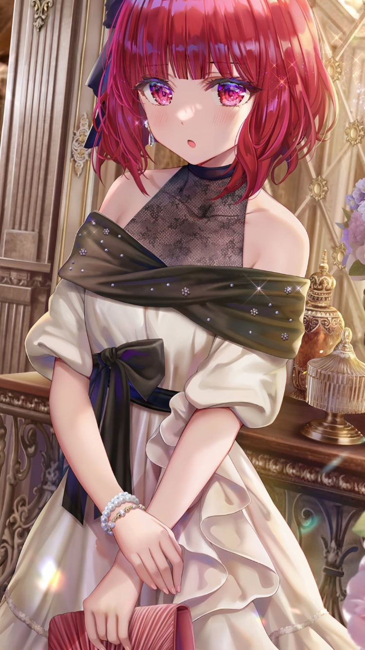 ドレスを着た有馬かな / 推しの子の750 x 1334 / スマホ壁紙