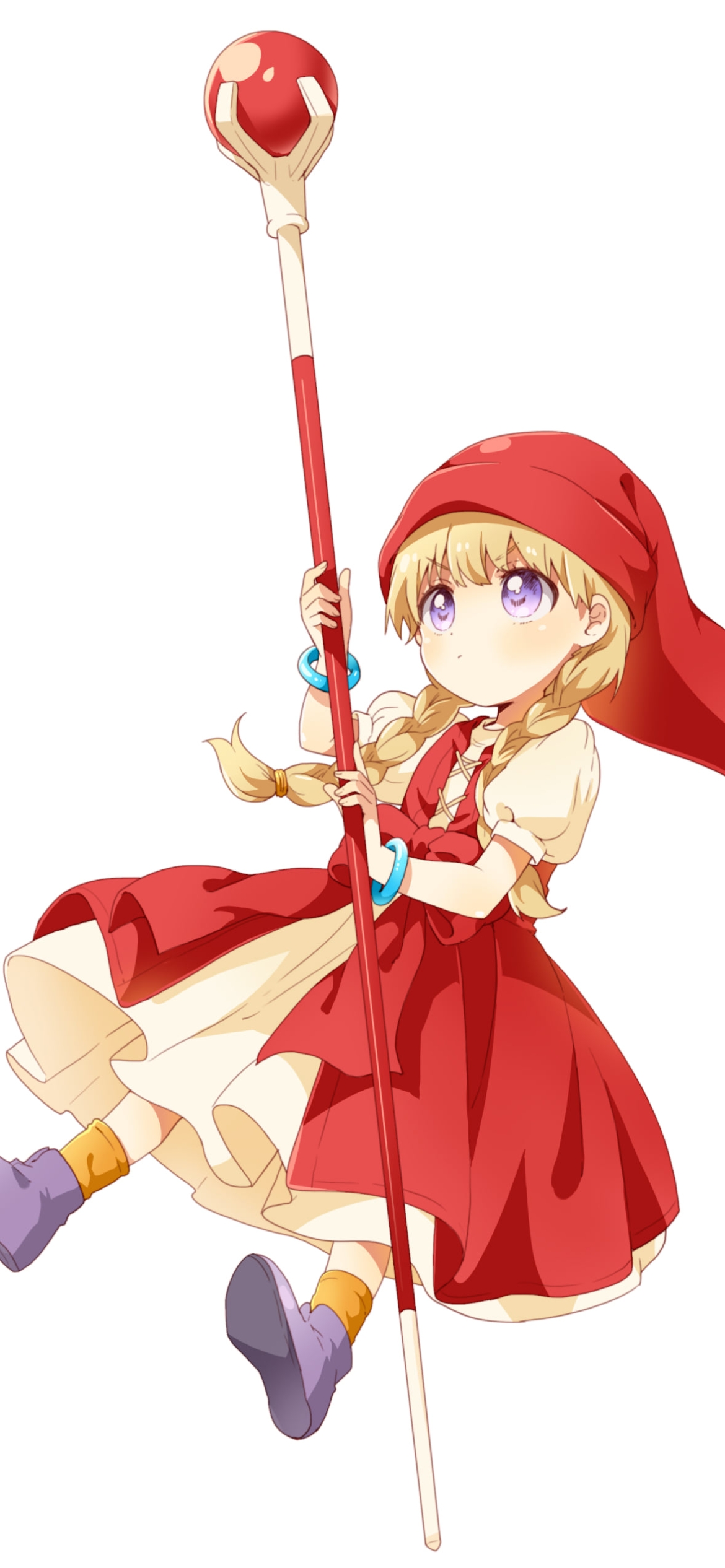 杖を見上げるベロニカ / ドラゴンクエストの1170 x 2532 / スマホ壁紙