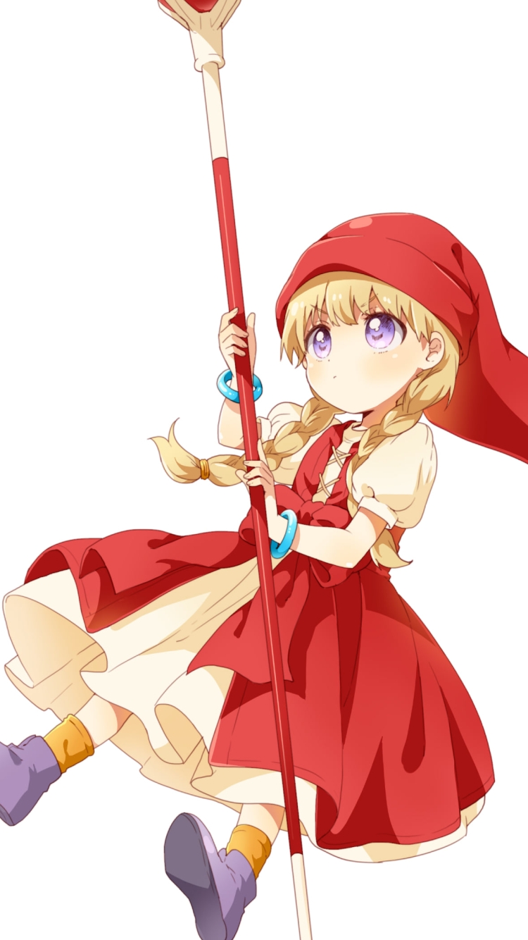 杖を見上げるベロニカ / ドラゴンクエストの750 x 1334 / スマホ壁紙