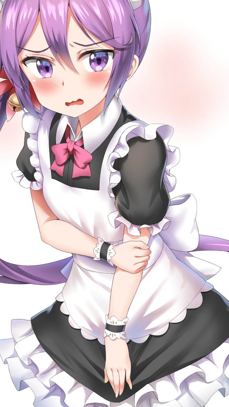メイド姿の可愛い曙 / 艦隊これくしょんの750 x 1334 / スマホ壁紙