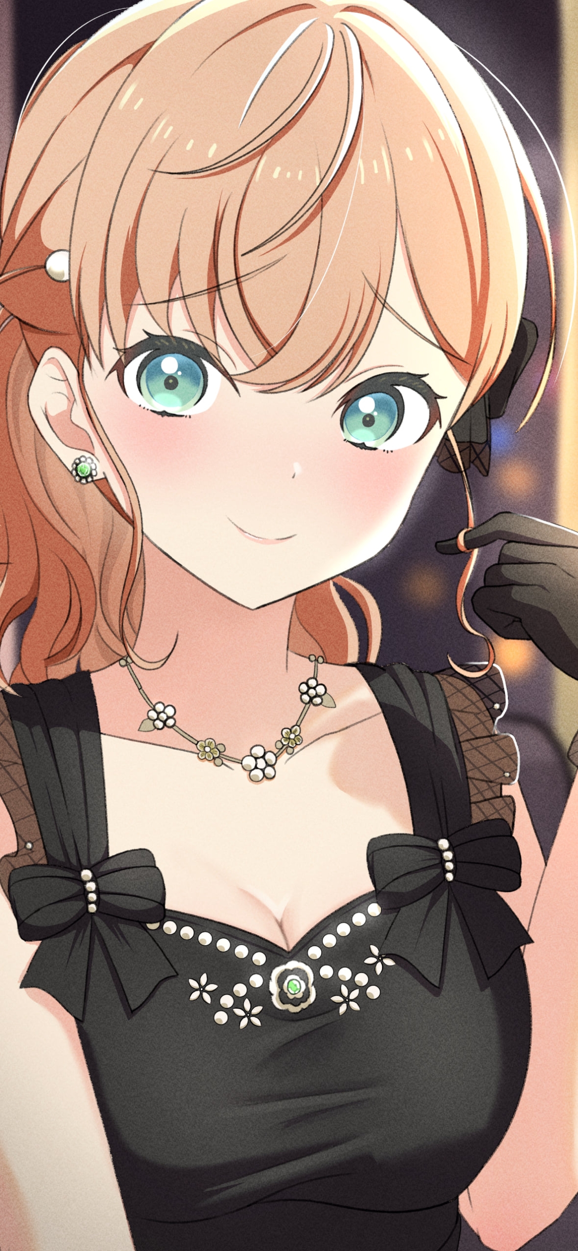 黒いドレスを着た日野下花帆 / link!like!ラブライブ!の1170 x 2532 / スマホ壁紙