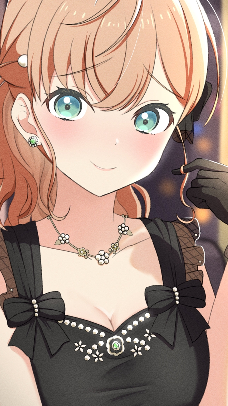 黒いドレスを着た日野下花帆 / link!like!ラブライブ!の750 x 1334 / スマホ壁紙