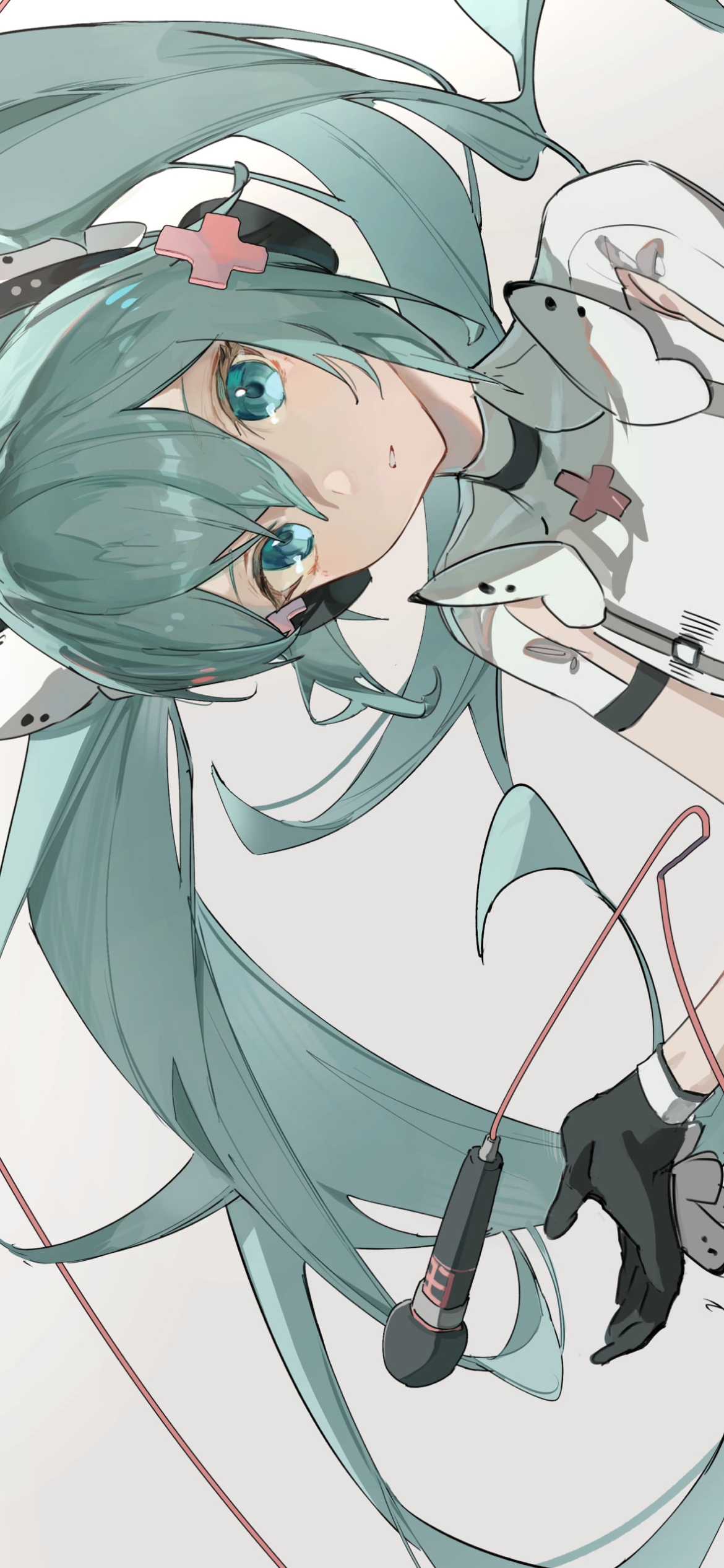 ナースコスの可愛い初音ミク / ボーカロイド / プロジェクトセカイの1170 x 2532 / スマホ壁紙
