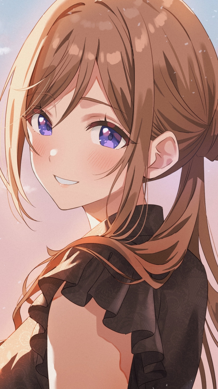 こちらに微笑む姫崎莉波 / 学園アイドルマスターの750 x 1334 / スマホ壁紙