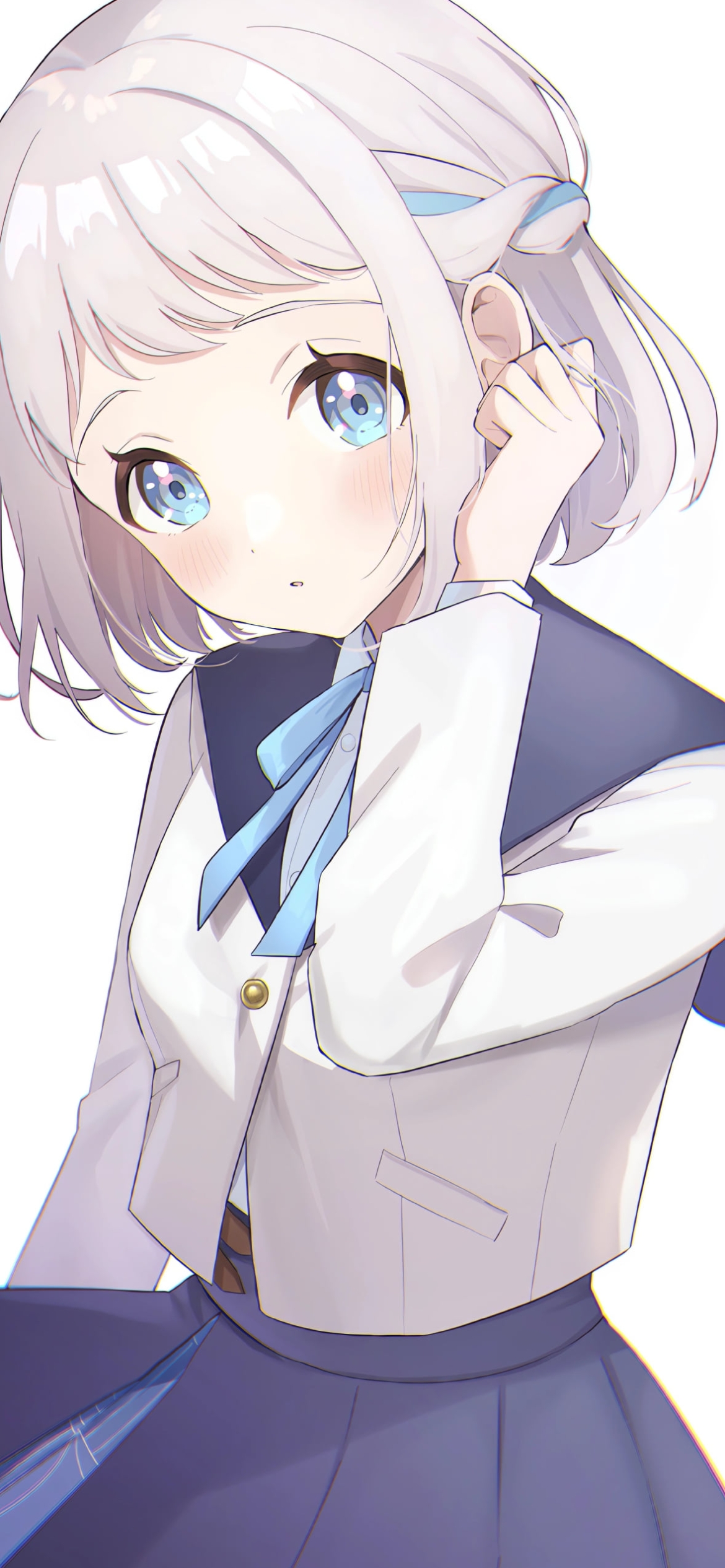 耳元に手をあてる葛城リーリヤ / 学園アイドルマスターの1170 x 2532 / スマホ壁紙