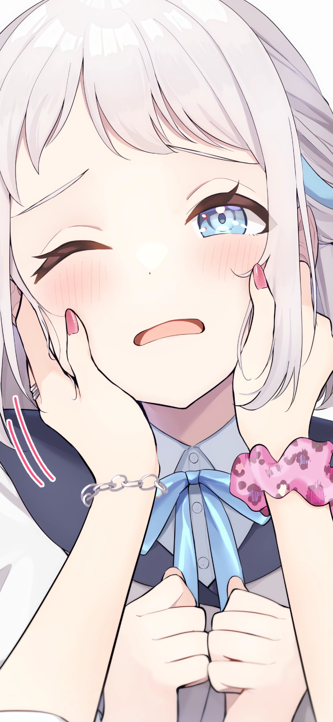 顔をいじられる葛城リーリヤ / 学園アイドルマスターの1170 x 2532 / スマホ壁紙