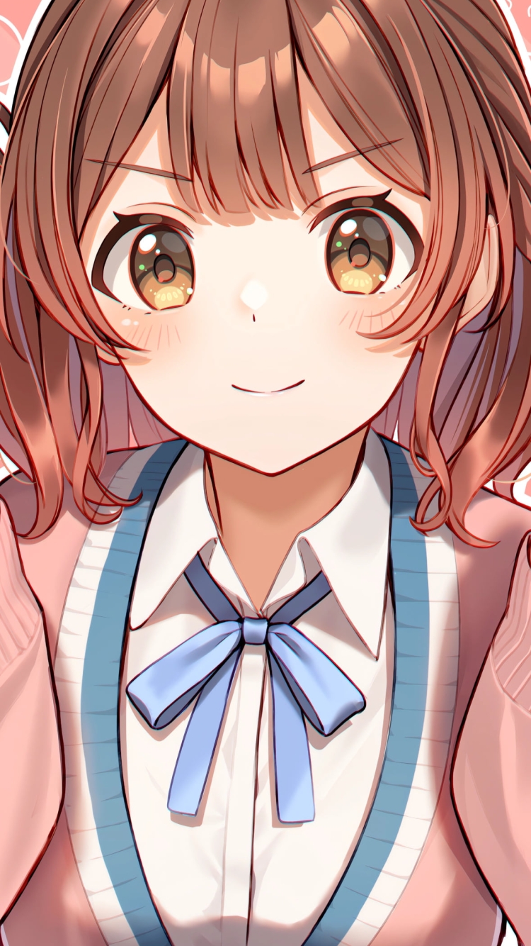 萌え袖の花海佑芽 / 学園アイドルマスターの750 x 1334 / スマホ壁紙