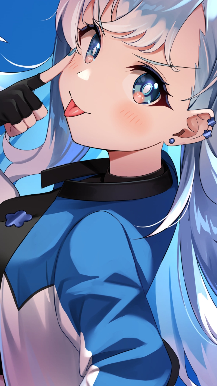 あっかんべーをするこぼ・かなえる / ホロライブ / バーチャルYouTuberの750 x 1334 / スマホ壁紙