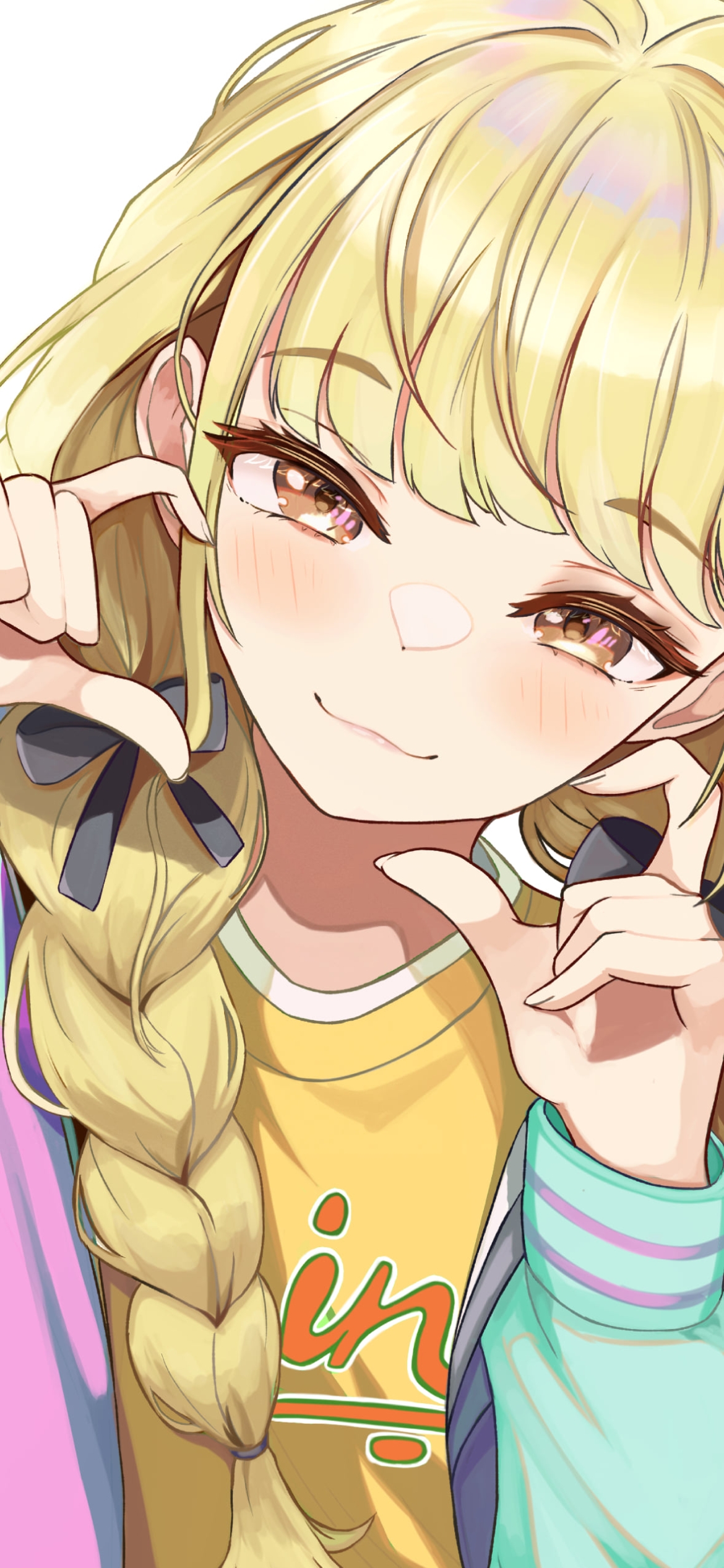 両手でハートを作る藤田ことね / 学園アイドルマスターの1170 x 2532 / スマホ壁紙