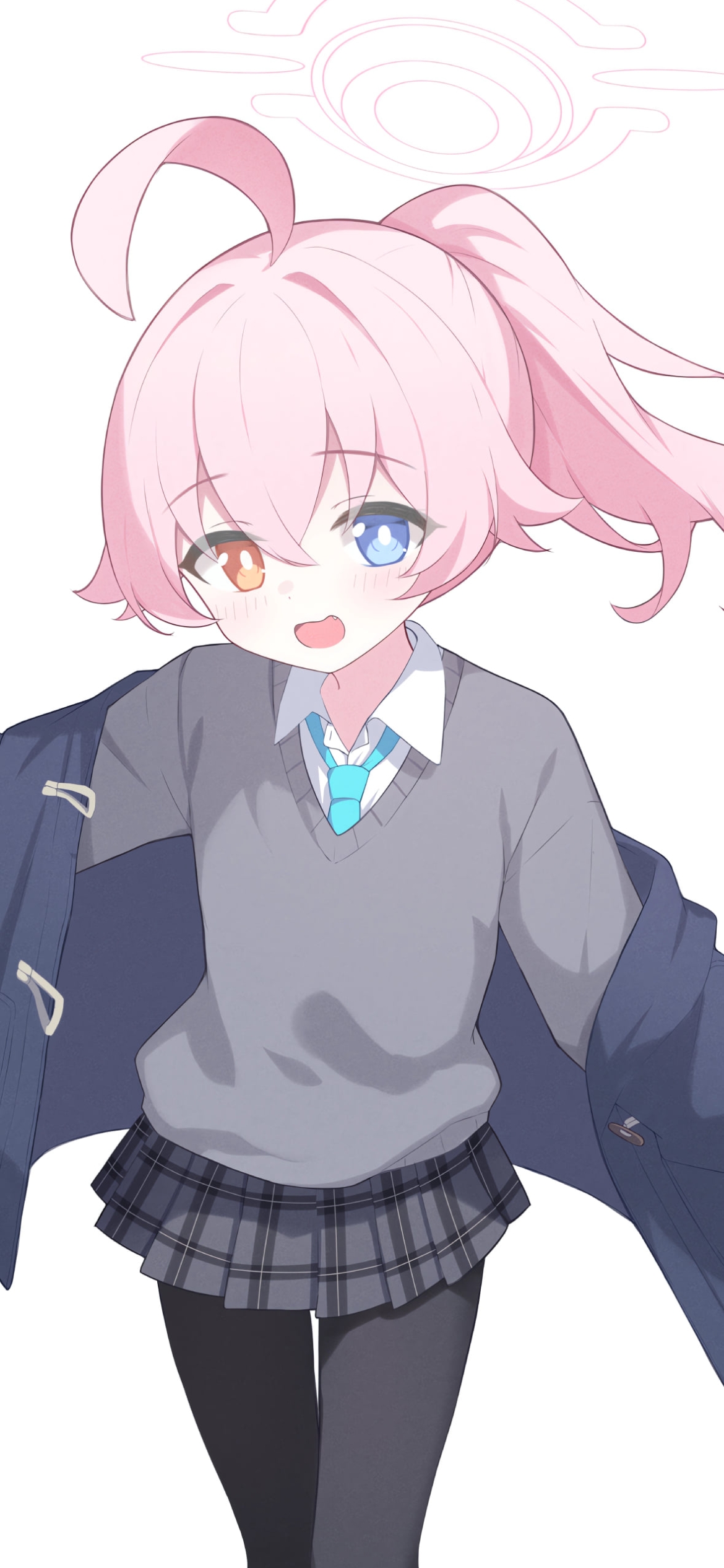 両腕を広げる小鳥遊ホシノ / ブルーアーカイブの1170 x 2532 / スマホ壁紙