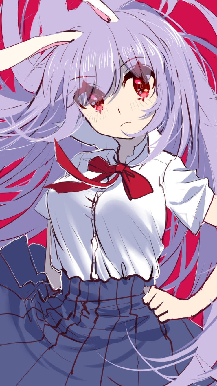 鈴仙・優曇華院・イナバ / ラフスケッチ / 東方の750 x 1334 / スマホ壁紙