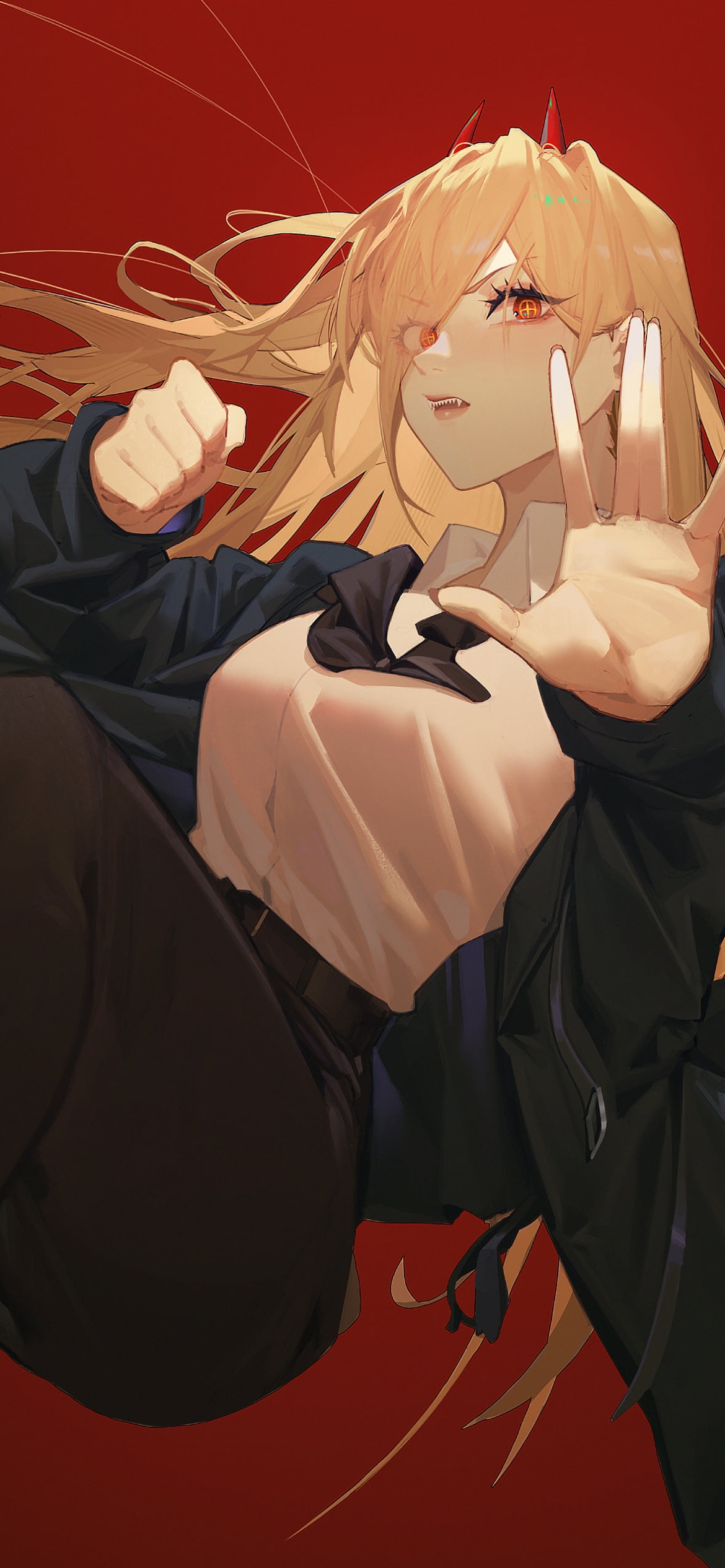 ポーズを取るパワー / チェンソーマンの1170 x 2532 / スマホ壁紙