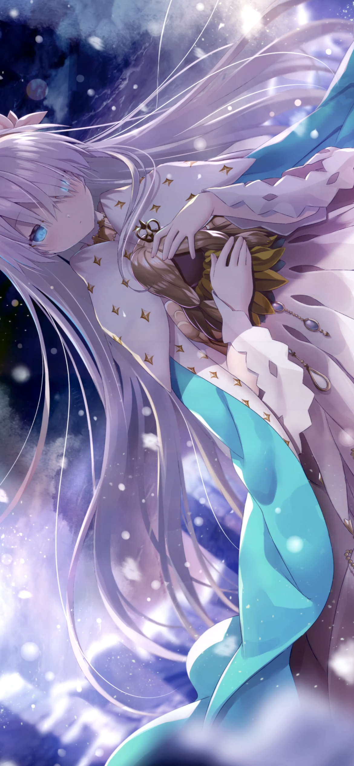 白いドレスを着たアナスタシア / Fateの1170 x 2532 / スマホ壁紙