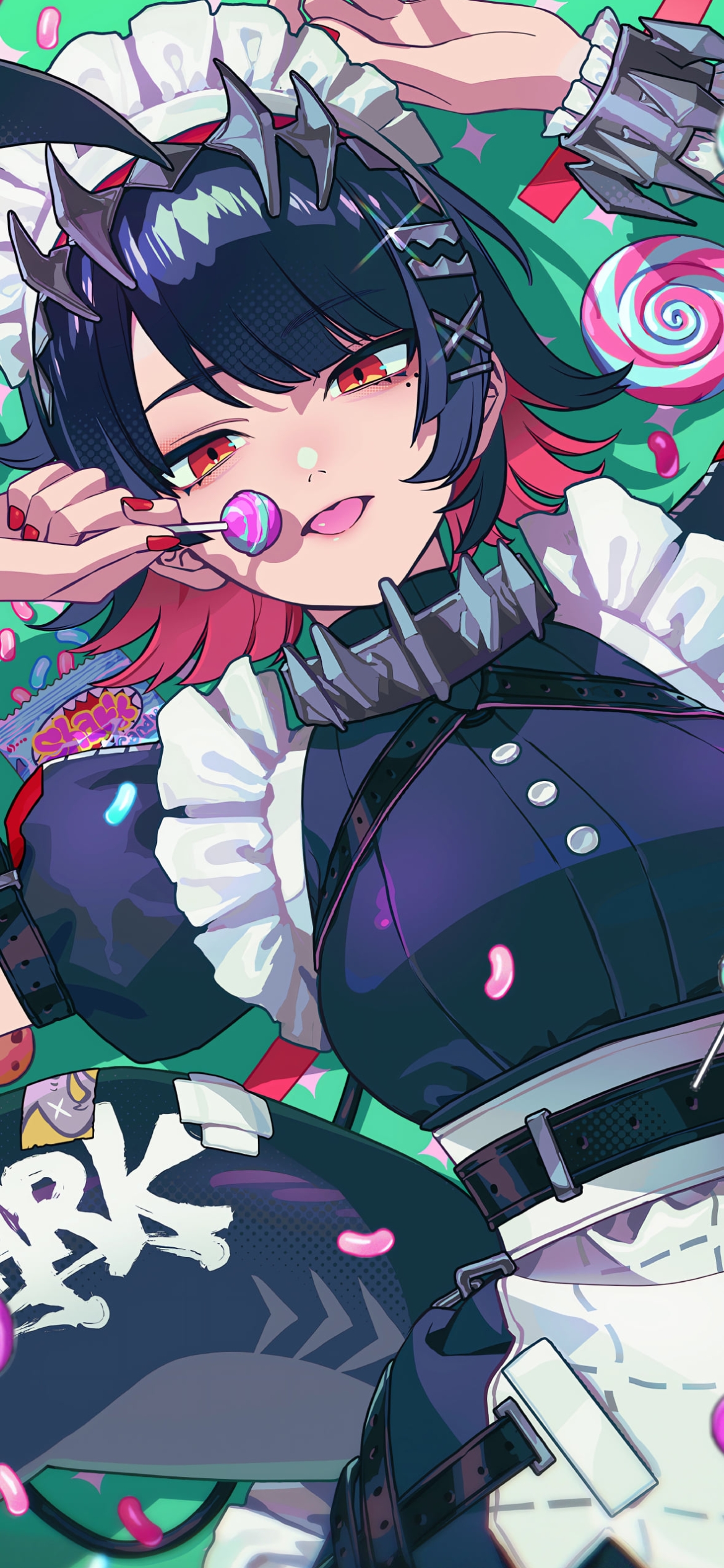 飴を舐めるエレン・ジョー / ゼンレスゾーンゼロの1170 x 2532 / スマホ壁紙