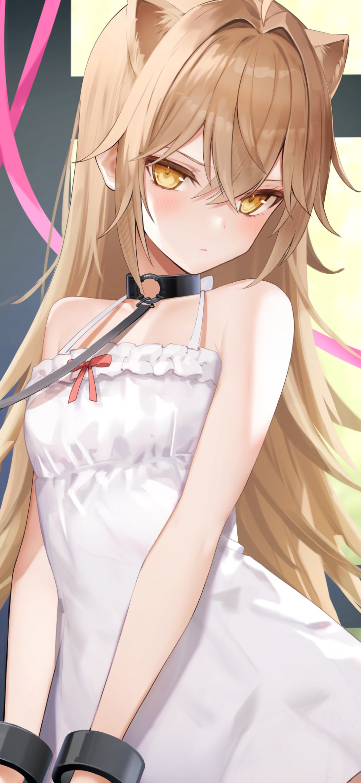 白いワンピースを着たるるどらいおん / バーチャルYouTuberの1170 x 2532 / スマホ壁紙