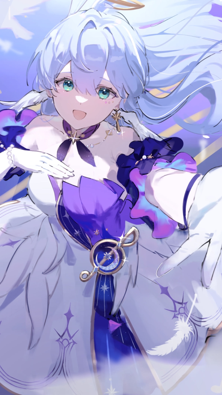 手を差し伸べるロビン / 崩壊:スターレイルの750 x 1334 / スマホ壁紙