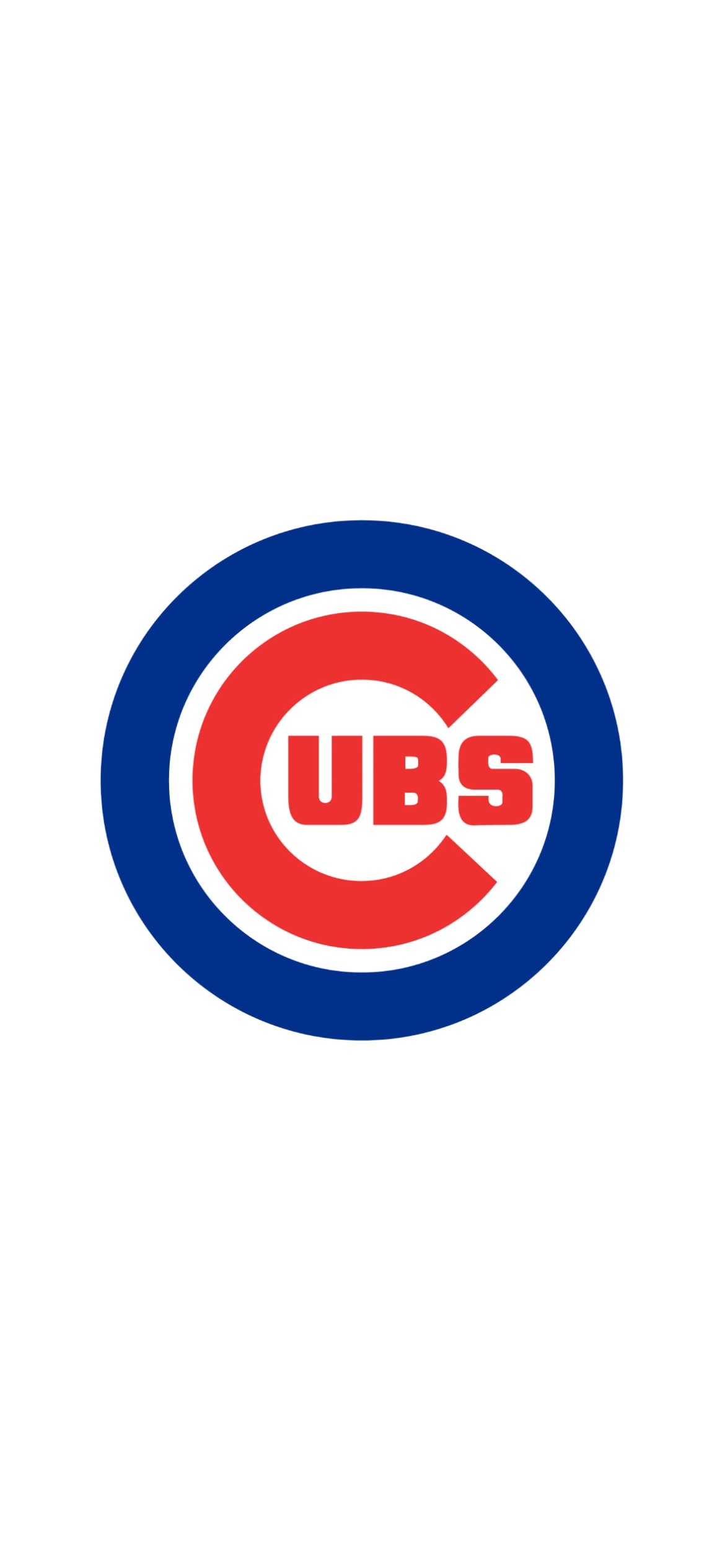 シカゴ・カブス / ロゴ / Chicago Cubss logo / CHC / MLBの1170 x 2532 / スマホ壁紙