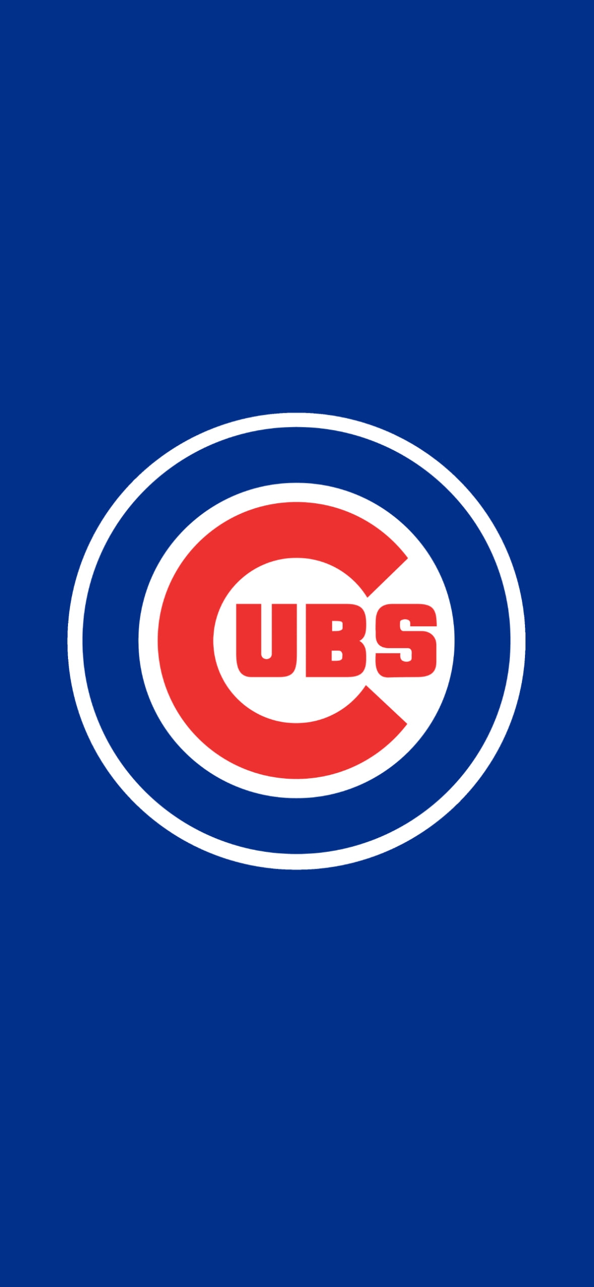 シカゴ・カブス / ロゴ / 青 / Chicago Cubss logo / Blue / CHCの1170 x 2532 / スマホ壁紙